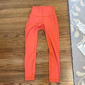 Bright Orange High-Waisted Leggings